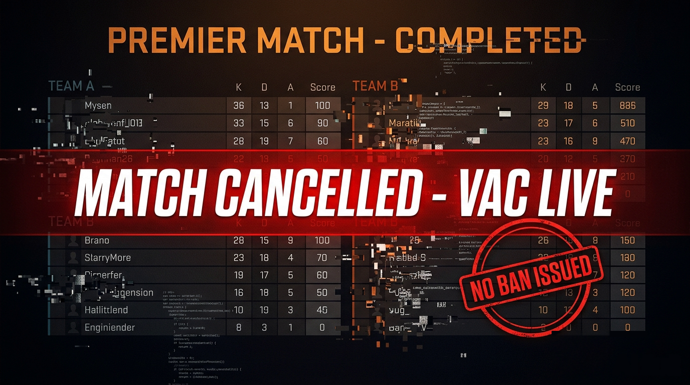 CS2's Fake VAC-Ban Exploit: How 'Match Cancellers' Erase Losing Games — and What It Means for Your Premier Rank